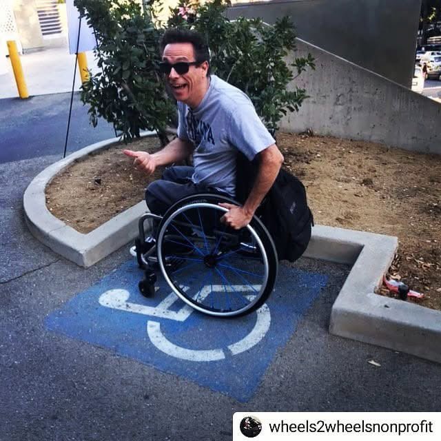 Wheelchair parking only! 😳🤔😅😂
