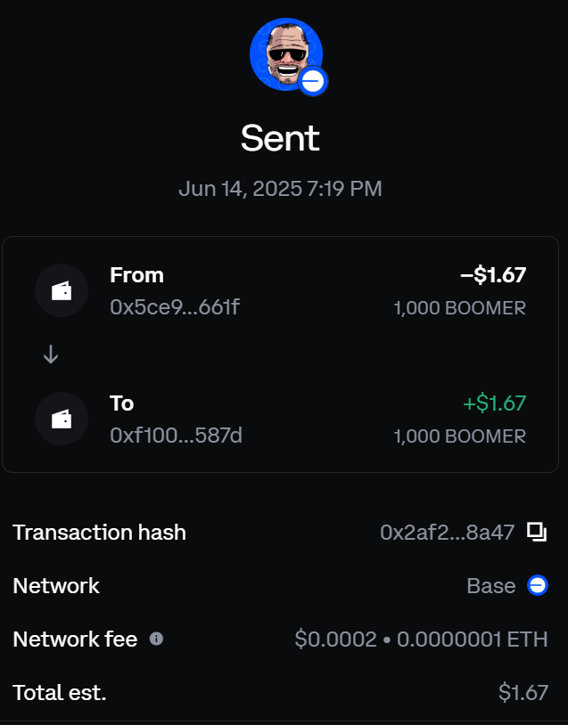 MemeCoinWorld69's tweet photo. @Werehyuk Excellent!! You're crushin it Wereh, thanks for playing! 1000 BOOMERs on the way! https://t.co/P9IF9Oi82I