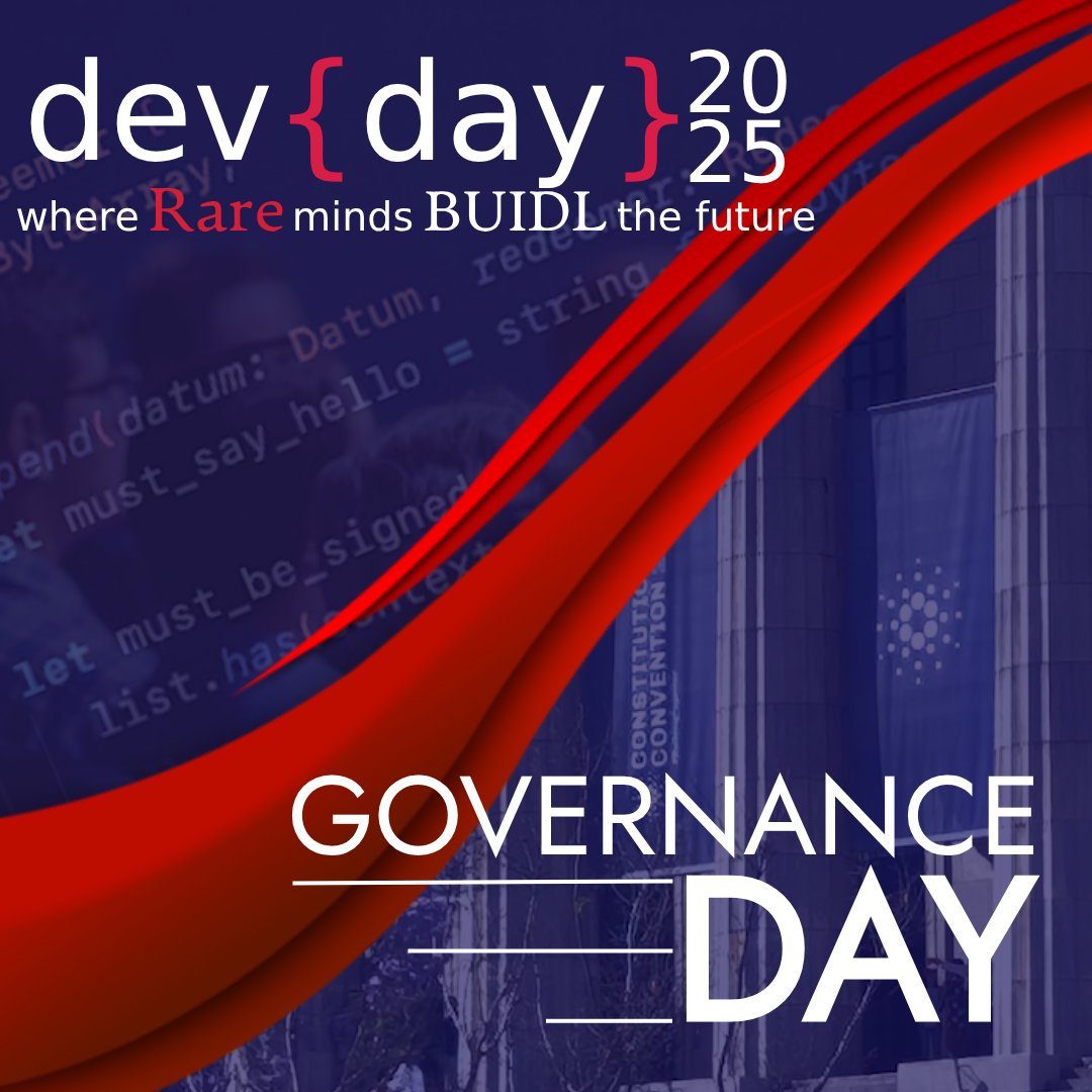 Rare Evo: A Blockchain Event (@rareevo) on Twitter photo Who's excited for Dev/Gov Days? Happening on August 6-7, leading up to #RareEvo25
Expect some amazing talks from...
<a href="/SundaeSwap/">Sundae Labs 🍨</a> <a href="/InputOutputHK/">Input Output</a> <a href="/txpipe_tools/">TxPipe</a> <a href="/vesprwallet/">V E S P R</a> <a href="/blinklabs_io/">Blink Labs</a> <a href="/AnastasiaLabs/">Anastasia Labs</a> <a href="/IntersectMBO/">Intersect</a> <a href="/zkFold/">zkFold</a> <a href="/meshsdk/">Mesh</a>
...and more Who's excited for Dev/Gov Days? Happening on August 6-7, leading up to #RareEvo25
Expect some amazing talks from...
<a href="/SundaeSwap/">Sundae Labs 🍨</a> <a href="/InputOutputHK/">Input Output</a> <a href="/txpipe_tools/">TxPipe</a> <a href="/vesprwallet/">V E S P R</a> <a href="/blinklabs_io/">Blink Labs</a> <a href="/AnastasiaLabs/">Anastasia Labs</a> <a href="/IntersectMBO/">Intersect</a> <a href="/zkFold/">zkFold</a> <a href="/meshsdk/">Mesh</a>
...and more