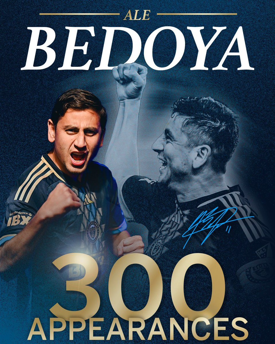 More history for Captain Bedoya! 🫡

Ale becomes the second player in club history with 300 career appearances for the Boys in Blue!

#DOOP