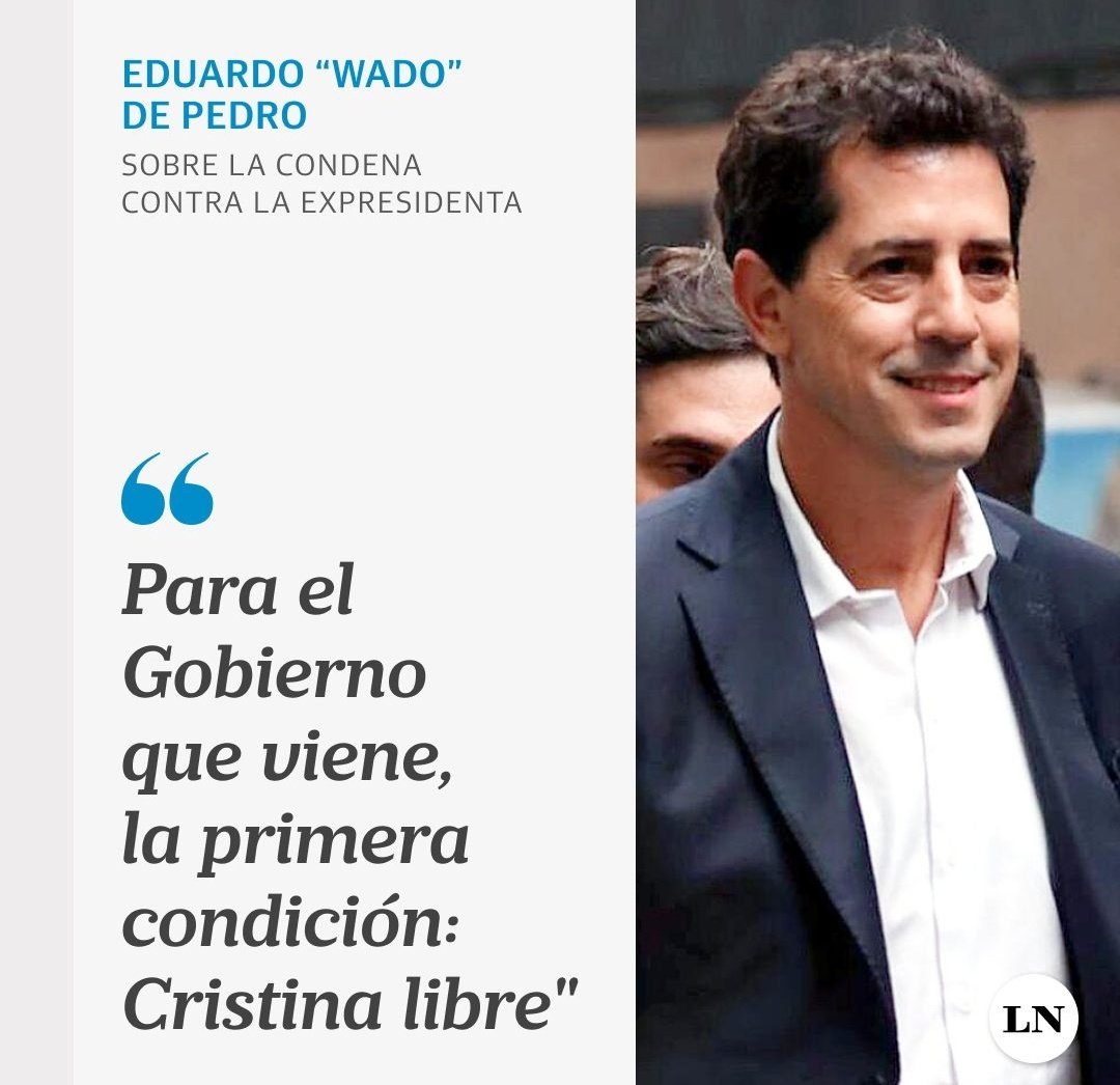 MajulLuisOK's tweet photo. ❓¿QUÉ OPINÁS SOBRE ESTE PEDIDO DE WADO DE PEDRO?

1- NO ESTOY DE ACUERDO ❌ 
2- LO APOYO ✅ https://t.co/ky6NOpuU9k