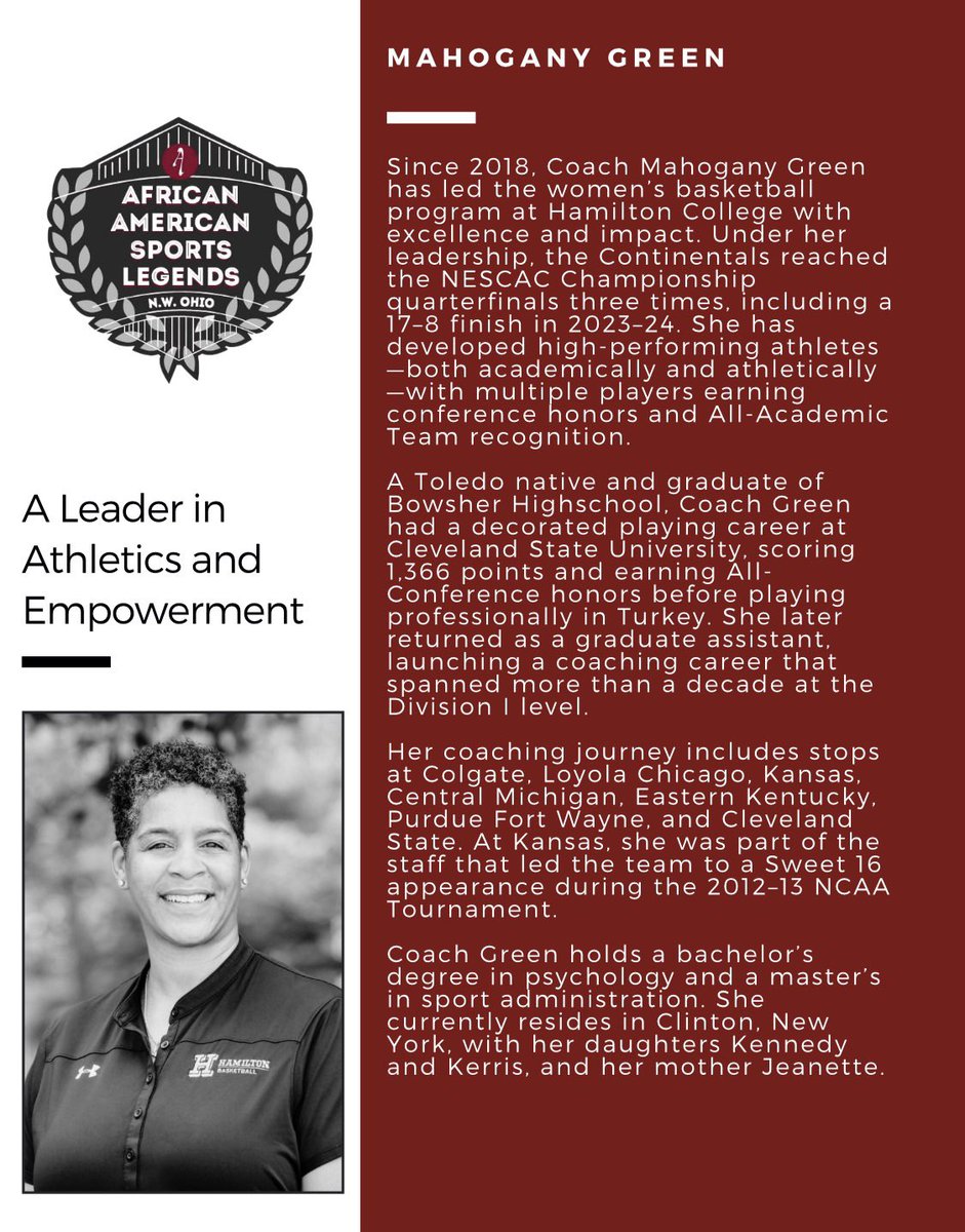 HamCollWBBall's tweet image. Big congrats to Coach Green who was inducted into the African American Sports Legends of Northwest Ohio Hall of Fame this past weekend!

Proud of you, Coach!