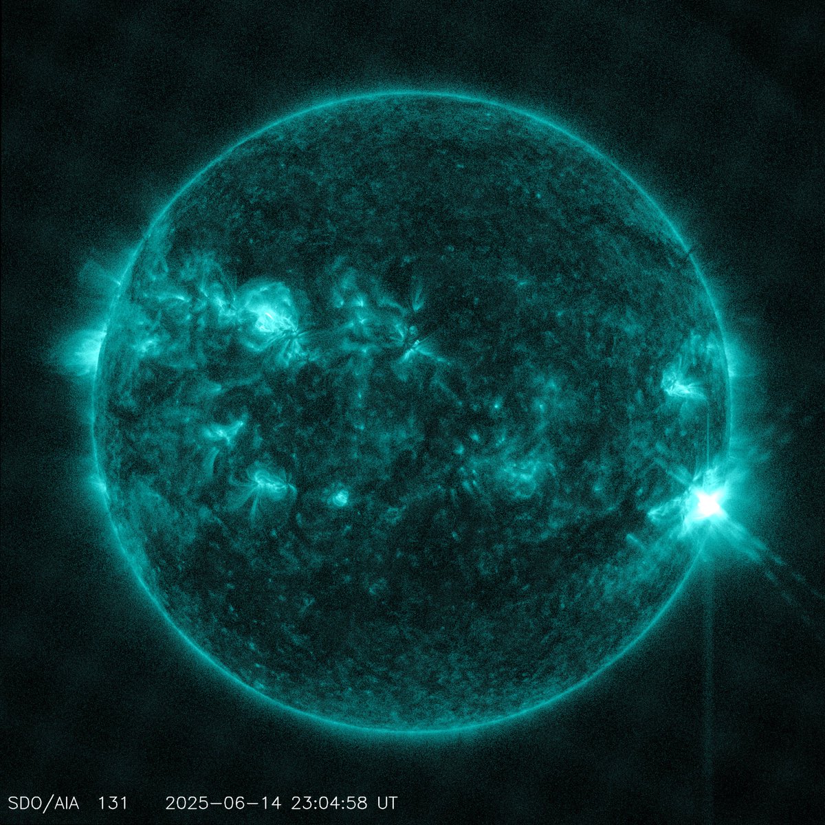 BOOMSHAKALAKA 6.8 M-flare just exploded from sunspot group 4105! This is the strongest solar flare so far for June 2025! More big solar flares to come? I think so!