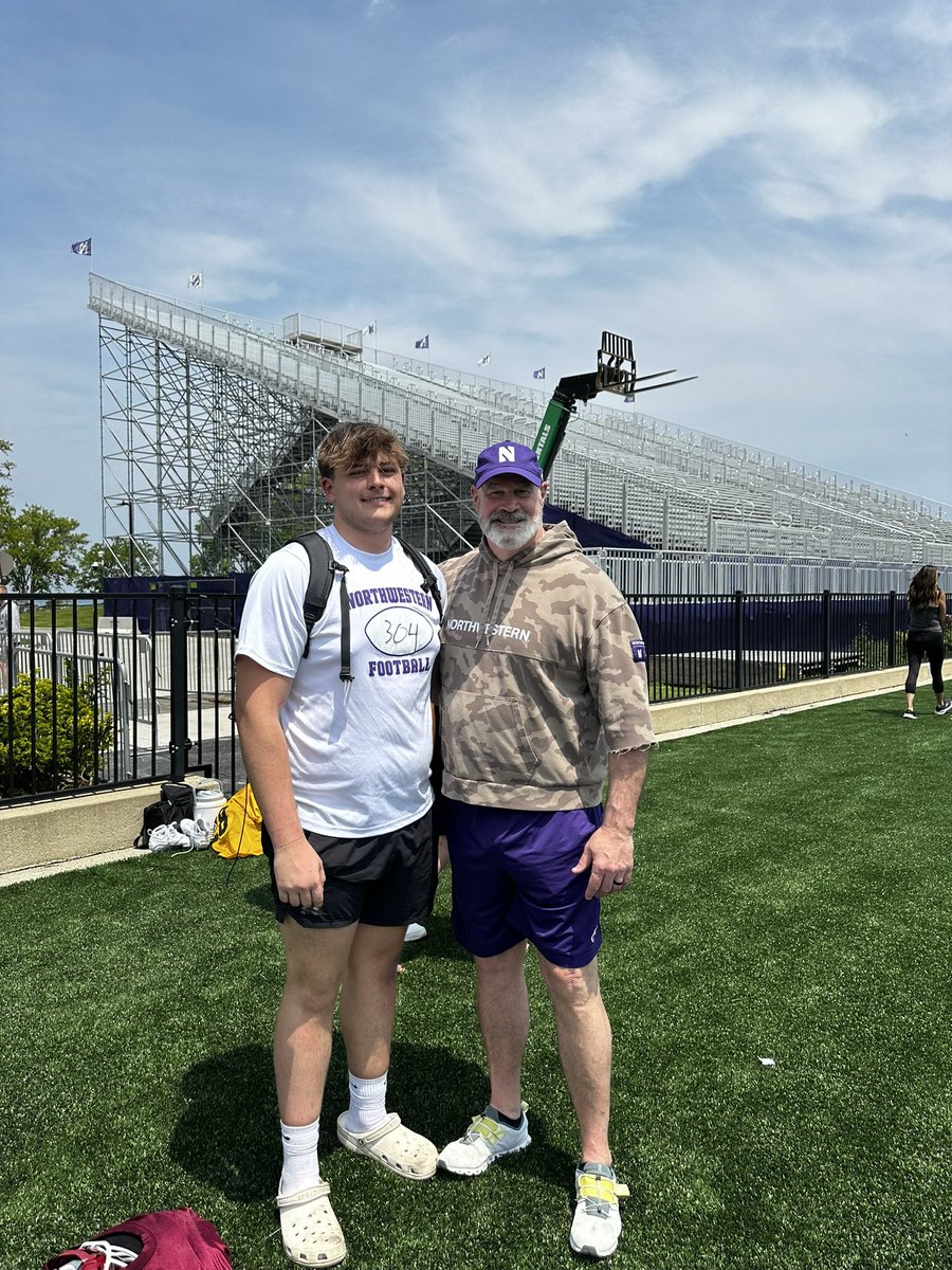 Brody Hibner (@brodyhibner77) on Twitter photo I had a great day at <a href="/NUFBFamily/">Northwestern Football</a> Camp last week. I did not perform my best but definitely learned lots! I hope
to be back again soon!!
<a href="/OLMafia/">OL MAFIA</a>
<a href="/morris_football/">Morris HS Football</a>
<a href="/Brockbabz5/">Brock M. Babington</a>
<a href="/DanFriend84/">Danny Friend</a> I had a great day at <a href="/NUFBFamily/">Northwestern Football</a> Camp last week. I did not perform my best but definitely learned lots! I hope
to be back again soon!!
<a href="/OLMafia/">OL MAFIA</a>
<a href="/morris_football/">Morris HS Football</a>
<a href="/Brockbabz5/">Brock M. Babington</a>
<a href="/DanFriend84/">Danny Friend</a>