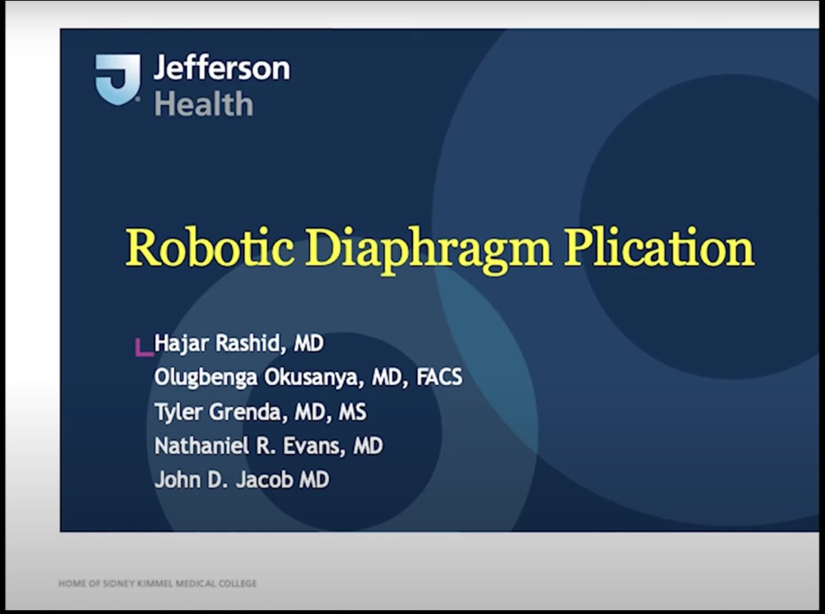 John D. Jacob, MD (@jdjmd) on Twitter photo Another great video from our general surgery resident
<a href="/HajarJRashid/">Hajar J. Rashid, MD</a> Hajar Rashid
Robotic Diaphragm Plication youtu.be/WLDy6xQPA4Y?si… via <a href="/YouTube/">YouTube</a>
<a href="/okusanyamd/">Olugbenga Okusanya MD</a> <a href="/tygrenda/">Tyler Grenda</a> <a href="/NateEvansMD/">Nathaniel R. Evans III, MD</a>
<a href="/ctsnetorg/">CTSNet</a>
x.com/ctsnetorg/stat…
ctsnet.org/article/roboti… Another great video from our general surgery resident
<a href="/HajarJRashid/">Hajar J. Rashid, MD</a> Hajar Rashid
Robotic Diaphragm Plication youtu.be/WLDy6xQPA4Y?si… via <a href="/YouTube/">YouTube</a>
<a href="/okusanyamd/">Olugbenga Okusanya MD</a> <a href="/tygrenda/">Tyler Grenda</a> <a href="/NateEvansMD/">Nathaniel R. Evans III, MD</a>
<a href="/ctsnetorg/">CTSNet</a>
x.com/ctsnetorg/stat…
ctsnet.org/article/roboti…
