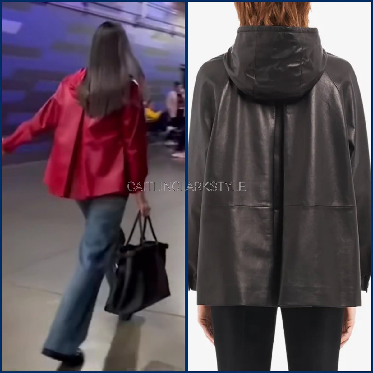 caitlinclarksty's tweet photo. June 14, 2025: @CaitlinClark22 at Fever vs Liberty | Indianapolis, Indiana | wearing @Prada Oversized Hooded Jacket. Shop: $6500 https://t.co/bBor3VtZbT #FarfetchPartner
Reporting live with Caitlin’s Rebel Red Prada rain jacket. Forecast? Heatwave with a 100% chance of raining 3’s ☔️3️⃣