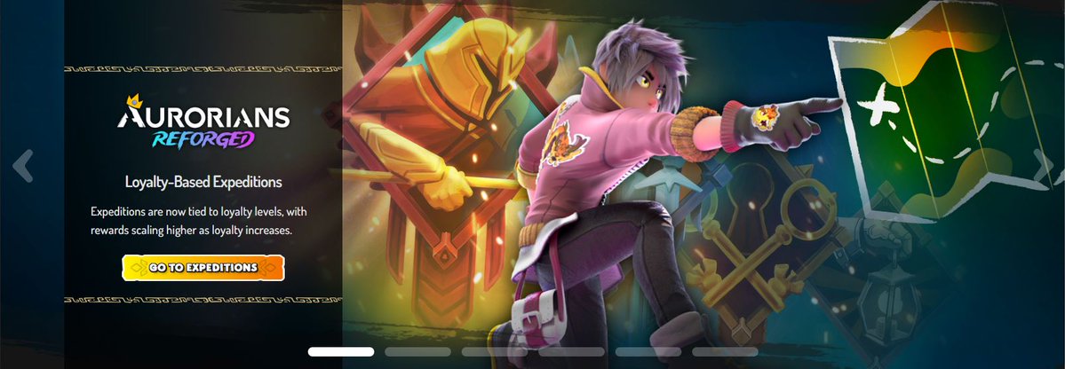 DaoryAurory's tweet image. Did you notice the new banner on Aurory.io?👀
Expedition V2 is LIVE and looking 🔥

New to Expeditions?
🚀 Stake your Aurorian
🎯 Send them on a quest
🎁 Earn rewards based on your Loyalty Badge! The higher it is, the better the loot!

Time to explore🌌