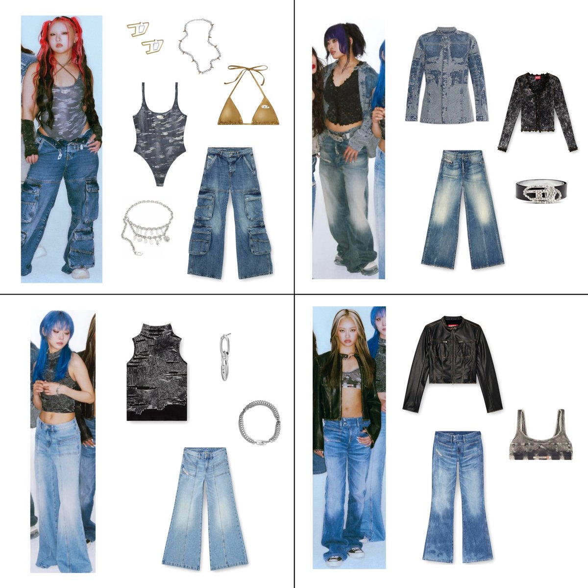 ✧••┈┈┈┈┈┈••✧ HANA 'Blue Jeans' 着用 衣装 DIESEL まとめ