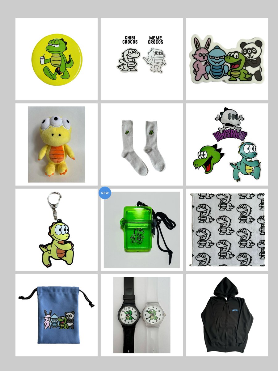 いよいよ本日12時からは新商品の発売です🐊

Tシャツに関しては受注生産になるサイズもあり18日まで販売を受け付けます✨
ポーチは昨日の #にんケット でもご好評いただいておりました！

他にも色々な商品が揃っていますので是非一度オンラインサイトをチェックお願いします🙇