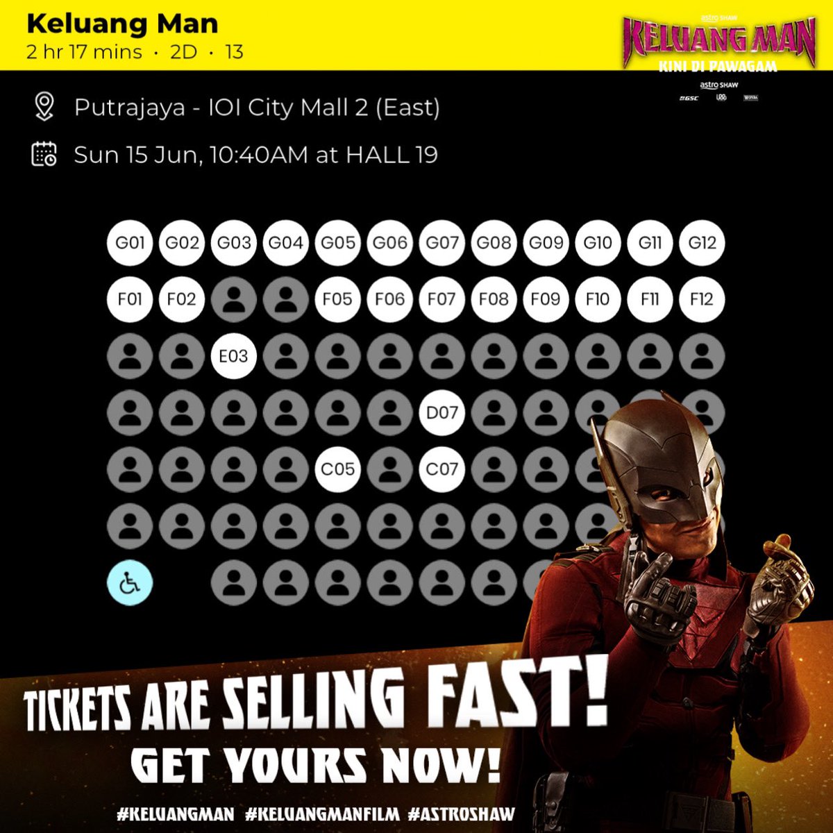 AstroShaw's tweet photo. “Hari minggu hari bergembira”— bersama Keluang Man! 😎🦇

KITA ENJOi!!! Keluang Man kini di pawagam. Dapatkan tiket sekarang! 🎟️

#KeluangMan #KeluangManFilm #AstroShaw #WONDACoffee #KeluangManWondaCoffee https://t.co/1q84IWcSYm