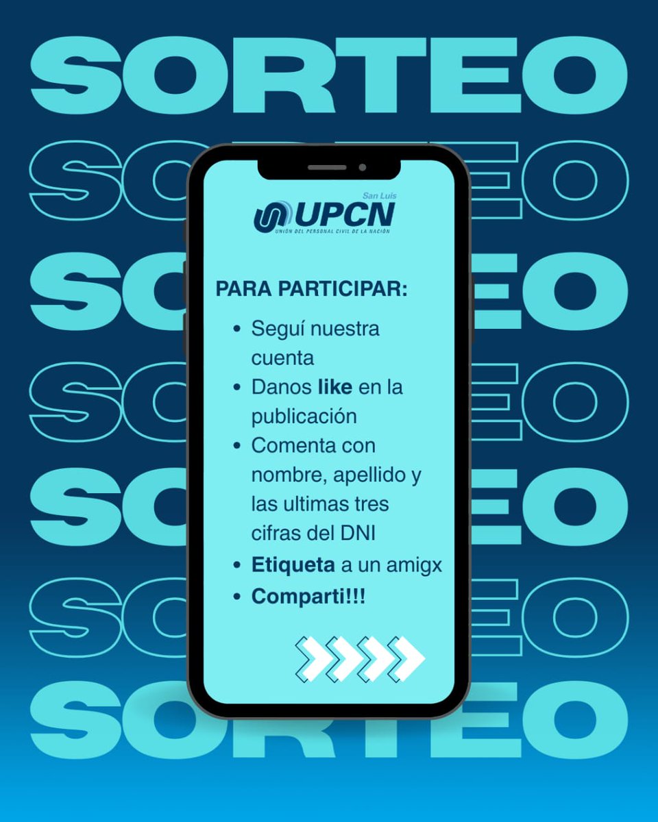 SeccUPCNSL's tweet photo. 🎁 ATENCION 🎁

🎊 Se viene Gran Sorteo 
DÍA DEL PADRE!!

💪🏻 Como todos los años lanzamos el sorteo por el día del Padre para nuestros afiliados!

➡️ Segui el paso a paso y participá por un fin de semana en  Cabañas "Agua Tapada".

#UPCNPresente
#ElegiPertenecer https://t.co/spgcLXf7At
