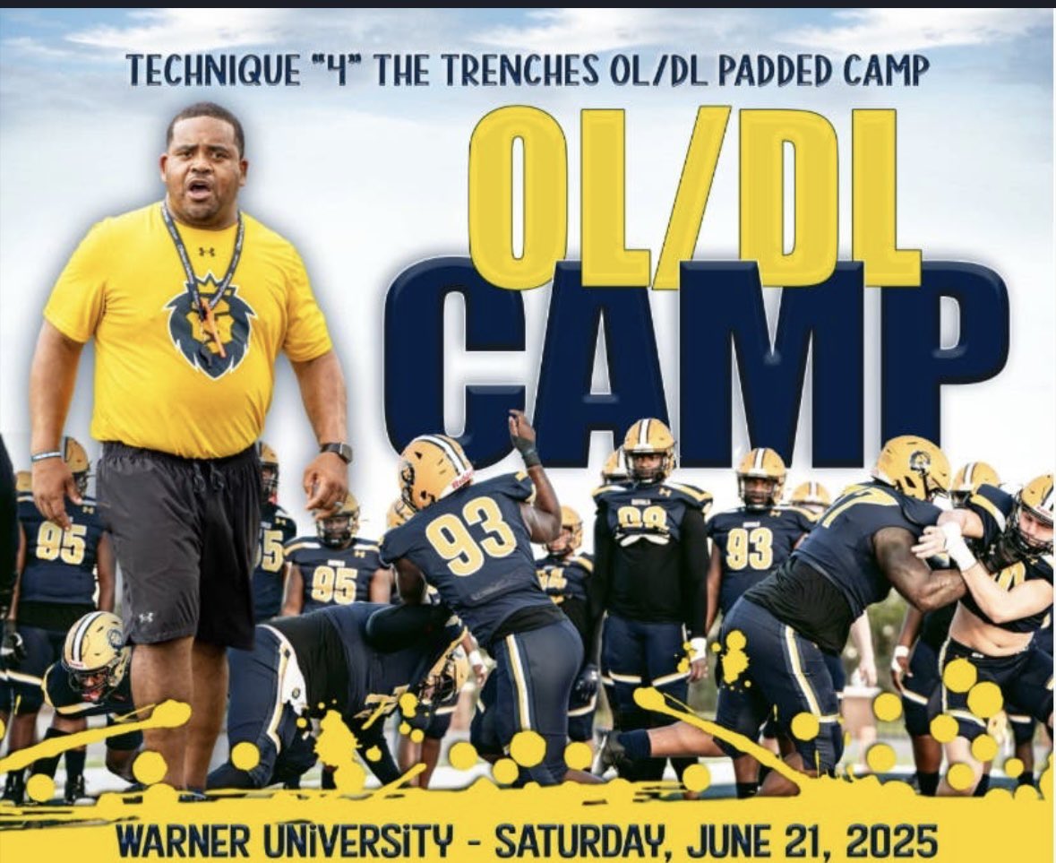 Putting in that WORK! 👊🏻Gearing up for 3 more camps this week! GRINDING, LEARNING, &amp;  GROWING!!💪🏼Letss Gooo!!!🔥<a href="/dreamallamerica/">Dream All-American</a> <a href="/FSUFootball/">FSU Football</a> <a href="/WarnerUFootball/">Warner Football</a> <a href="/CoachGrig_NCSA/">Coach Grignon</a> <a href="/LohreyCliff/">Coach Cliff Lohrey</a> <a href="/DeSotoCoFLFB/">DeSotoCoFLFootball</a> <a href="/ncsa/">NCSA College Recruiting</a> <a href="/NCSA_Football/">NCSA_Football</a>