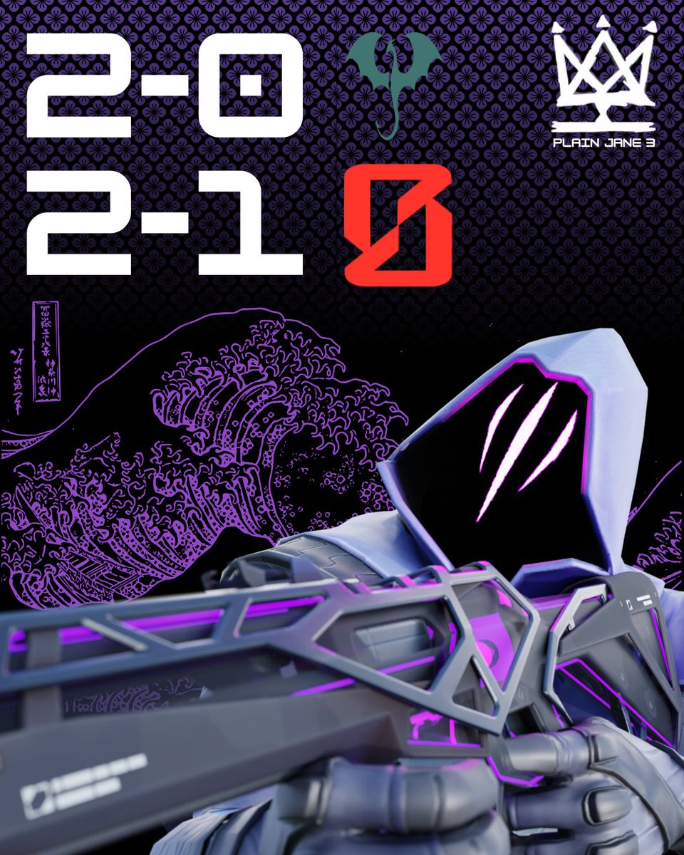 Nothing plain about this run. We lit up Plain Jane and took down some giants on Day 2. Locked in for Day 3 tomorrow. GG to all
2-0 vs <a href="/Aspyre_Ent/">ASPYRE </a> 
2-1 vs <a href="/BerzerkersGG/">Berzerkers</a>