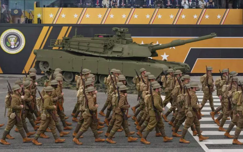 Tanks rolling over Constitution Avenue. Powerful symbolism. The whole world is watching.