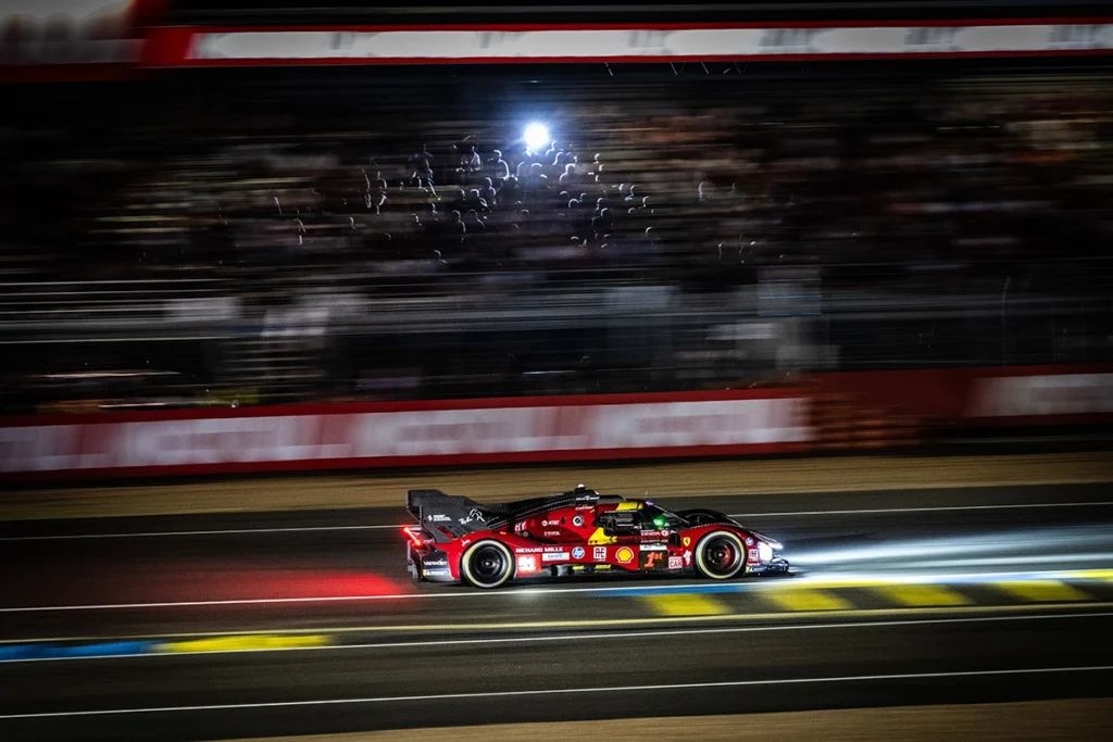 Ferrari in control at the ninth hour 💥 (but not anymore - but they were at the 9th hour 😏 )

The #51 Ferrari 499P leads Le Mans 2025 through the night, with AF Corse and Porsche in pursuit. Penalties, punctures, and pressure everywhere.

Read the latest update ➡️
