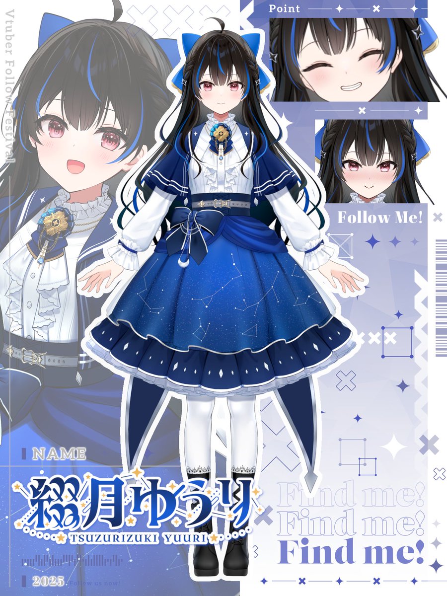 Tsuzurizuki's tweet photo. 💙占い師見習いVtuber《綴月ゆうり》です💙

☾ 雑談 / ゲーム / 歌ってみた / ASMR
☾ 正統派Vtuberを目指して活動中です！

🔊 自己紹介ボイス動画はこちら↓
〚 https://t.co/v5L8s8z3WG 〛

ぜひ、仲良くしてくださいね( ⁎ᵕᴗᵕ⁎ )✧

#Vtuber準備中  #新人Vtuber
#6月のVTuberフォロー祭り https://t.co/V2z7kjARie