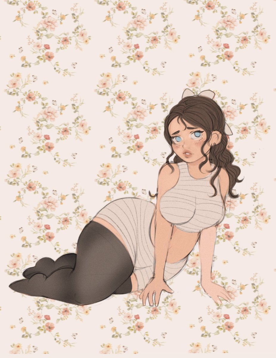 Oh no- she almost ripped her pantyhose! 💕