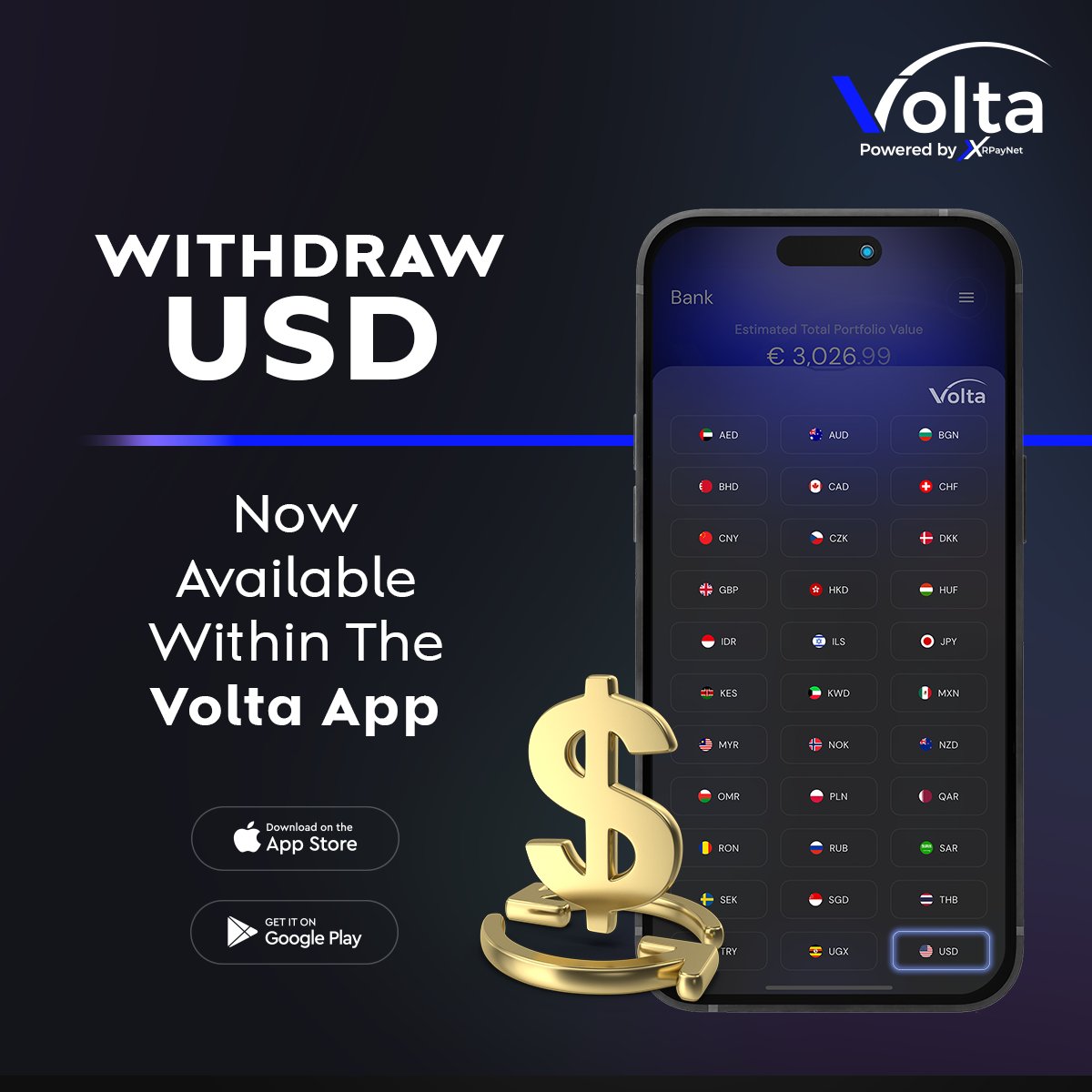 💵 Withdraw USD instantly.
💱 Buy and sell crypto directly to and from USD.

All inside the Volta App. Fast, secure, and easy. 

Your IBAN is now your gateway to real-world finance. 👇
loom.ly/06cDjuI

#VoltaWallet #USDwithdrawal #CryptoToFiat #Web3Banking #VoltaIBAN