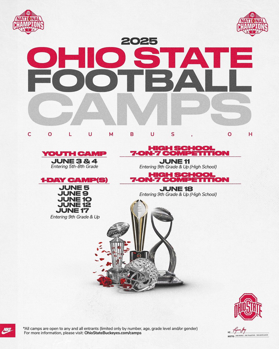 edenwilliams25's tweet image. Can’t wait to compete at the OSU camp the 17th and perform! Let’s get better!
@etwill21
@N_Murph @OhioStateFB
@ryandaytime
@ScottGillispie7 @coachaplace @sciotofootball @JaredLuginbill
@TylerStevens94 @Mark__Porter
@AllenTrieu @EFrantzMP
@GregSmithRivals