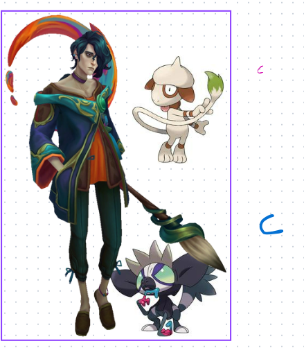 iinfrence's tweet photo. i wonder what pokemon jhin would have... https://t.co/LIVGTzA69p