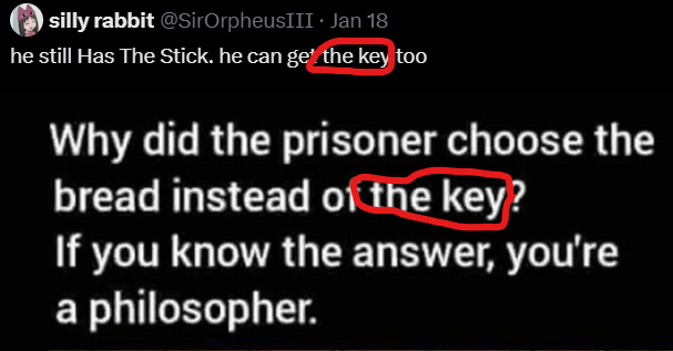 efronweizs's tweet image. The key