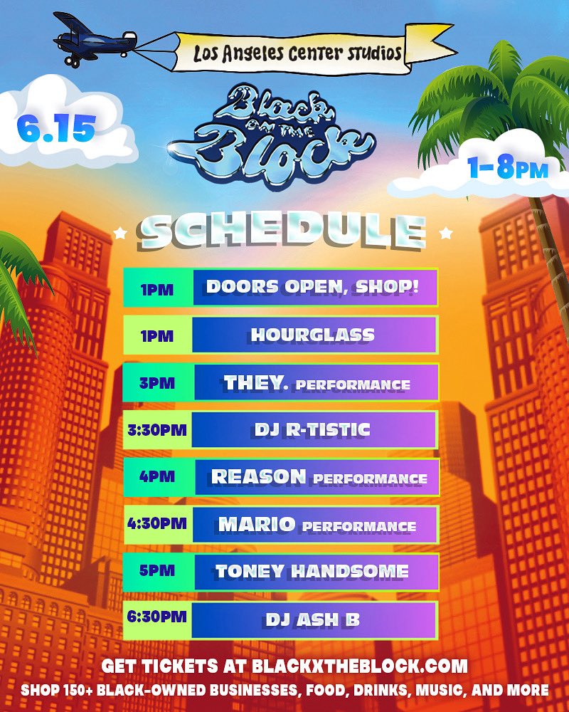 blackxtheblock's tweet image. TOMORROW IS THE DAY!!! 🛍️🎉 Here’s the rundown for everything happening at the Black on the Block Juneteenth Festival.