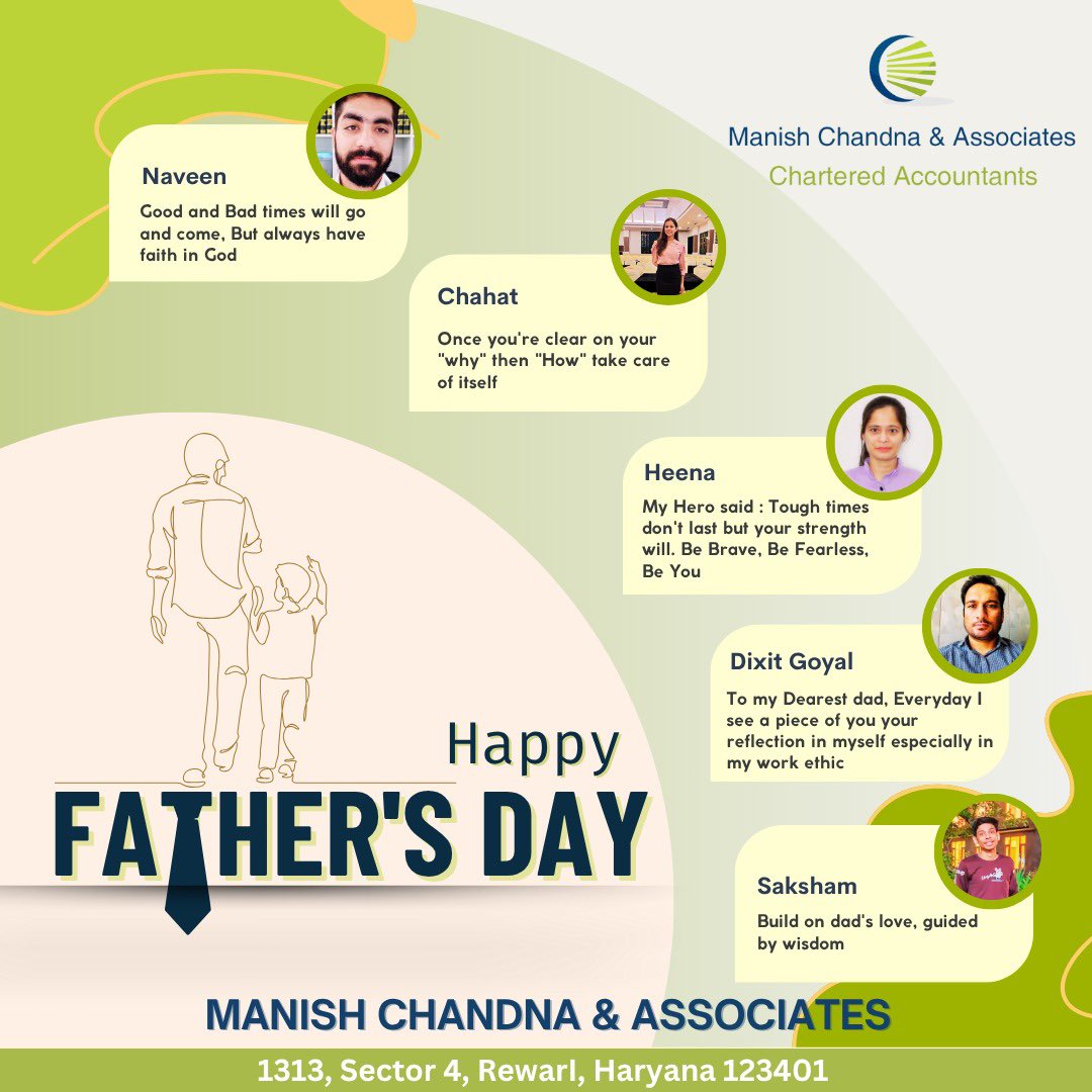 mcaadvisor108's tweet image. Built on Wisdom. Balanced with Values💼💙

This Father’s Day, the MCA team shared timeless advice from their dads—lessons that continue to shape our ethics, decisions, and dedication every day

#AdviceFromDad #MCAValues #FathersDay2025 #EthicsInAction #RootedInWisdom