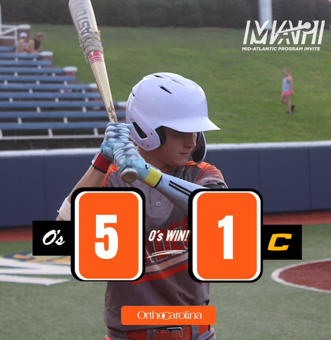 2026 On Deck O’s-Hill advances to FINAL 4️⃣

Zach Lemmond deals a CG to advance to Final 4 defeating Canes VA 17u Scout 5-1 at PBR Richmond Mid Atlantic Program Invite. Tommy Shaw launches a homerun in the first. Brody Hill 2 rbi’s. Ty Matheson and Duncan Carmichael also add RBI’s