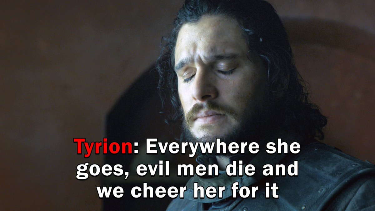 Book Jon would high-five Daenerys for killing slave masters and men who abused her. What did they do to my boy ❄️💔