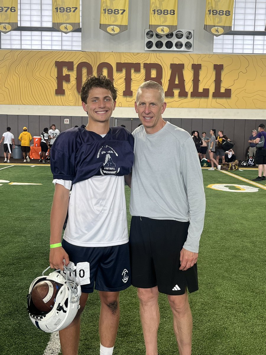 Thank you both <a href="/CoachBHen/">Brian Hendricks</a> and <a href="/JamoBrown_/">Jamison Brown</a>  for the invite to today’s camp. I had such a great day at the University of Wyoming, working with <a href="/misseybryce/">Bryce Missey</a> and the rest of the staff. <a href="/KadetsFootball/">KadetsFootball</a> <a href="/coach_w_jackson/">Waymond Jackson II</a> <a href="/jayicarter/">Jay Carter</a> #ElevateTheStandard #FOE