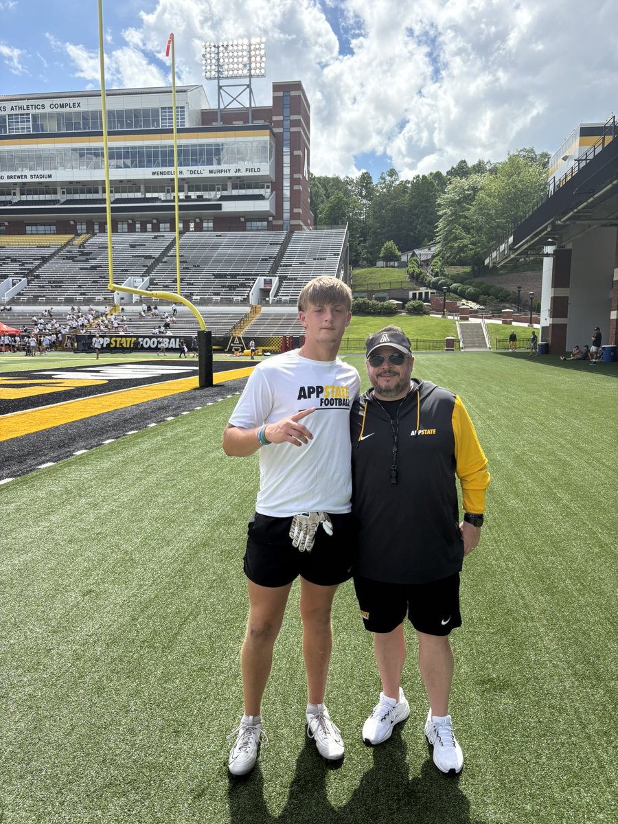 Trent garner (@trentgarner43) on Twitter photo I had a great camp today at <a href="/AppState_FB/">App State Football</a> can’t wait to come up for a visit also thank you to all the coaches that helped me get better today!!
<a href="/CoachDjSmith/">DJ Smith</a>
<a href="/CoachTravisRay/">Travis Ray</a>
<a href="/Dowell_Loggains/">Dowell Loggains</a>
<a href="/CoachJJohnson4/">Jeremy Johnson</a>
<a href="/PHSBulldogsFB/">PendletonDogsFB</a>
<a href="/cubones/">Grayson Howell</a> I had a great camp today at <a href="/AppState_FB/">App State Football</a> can’t wait to come up for a visit also thank you to all the coaches that helped me get better today!!
<a href="/CoachDjSmith/">DJ Smith</a>
<a href="/CoachTravisRay/">Travis Ray</a>
<a href="/Dowell_Loggains/">Dowell Loggains</a>
<a href="/CoachJJohnson4/">Jeremy Johnson</a>
<a href="/PHSBulldogsFB/">PendletonDogsFB</a>
<a href="/cubones/">Grayson Howell</a>