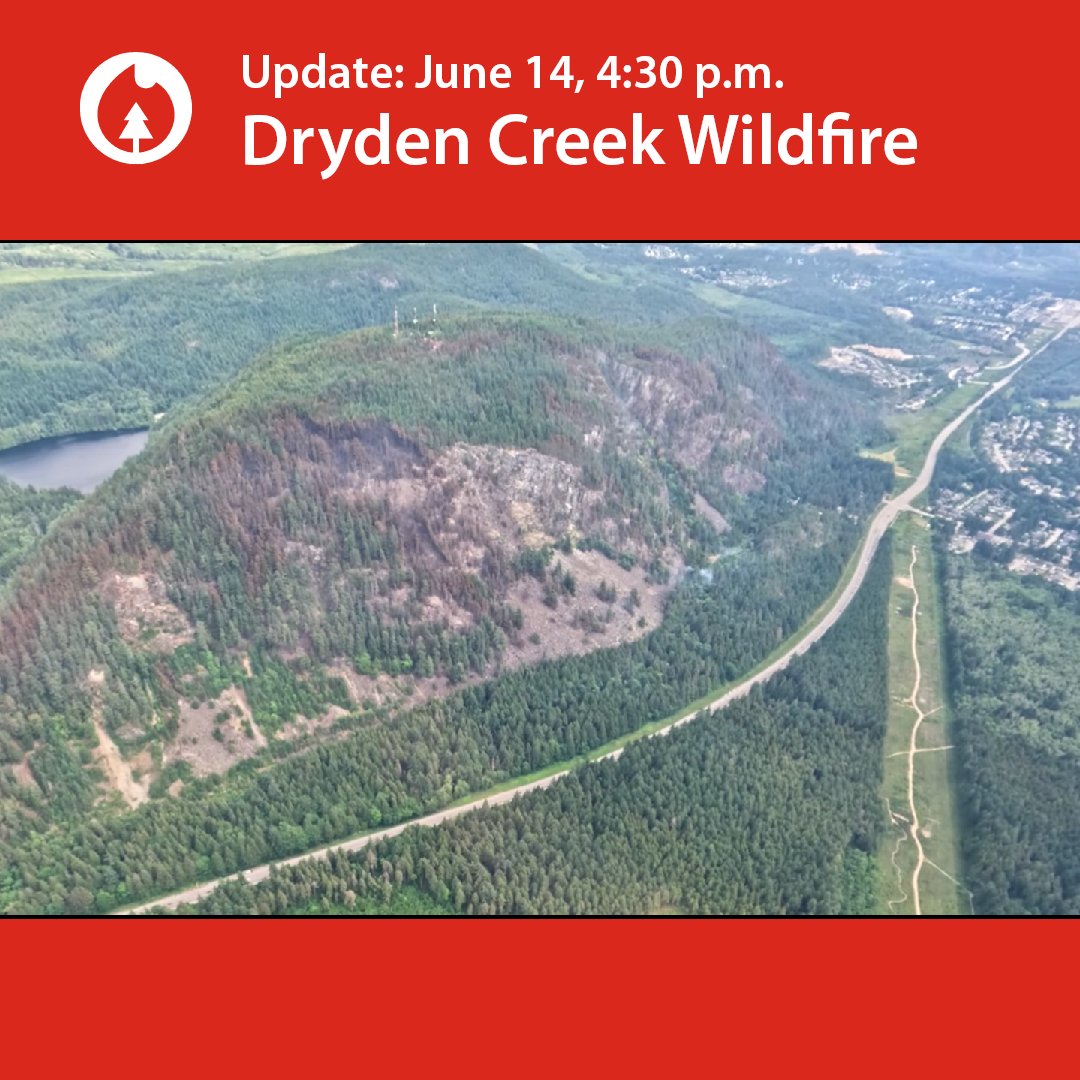 Squamishtown's tweet photo. BC Wildfire Service now classifies the Dryden Creek Wildfire as Being Held. This means the fire is projected to remain within the current perimeter, based on fuel and weather conditions and resource availability. More at https://t.co/35NNqhPeqr . https://t.co/OEzV3VaOq3