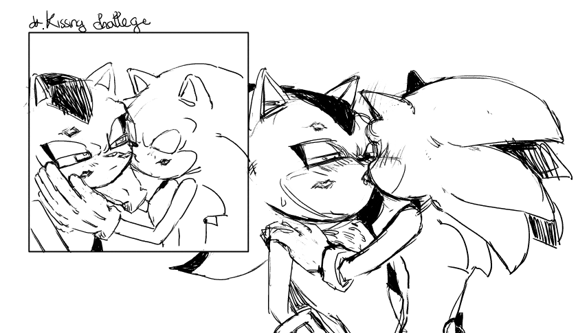 aiimian's tweet photo. They don't just kiss #Shadonic #sonadow https://t.co/OPz9AGRrFp