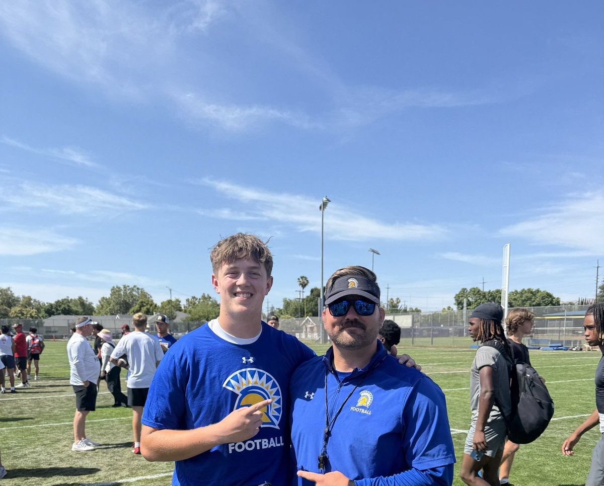GarrettRMiller_'s tweet image. AGTG! Grateful to receive LB MVP at The SanJose St Camp today. Had a great time competing! @SanJoseStateFB @CoachIrv_ @CoachMaday @WillTurpin5 @BrandonHuffman @GregBiggins @TommyB_K @GregPeach90 @Pro_Vision_Acad @NickFarman55 @Ryan_Clary_ @JordanJ_ @PrepRedzoneWA @247Sports…