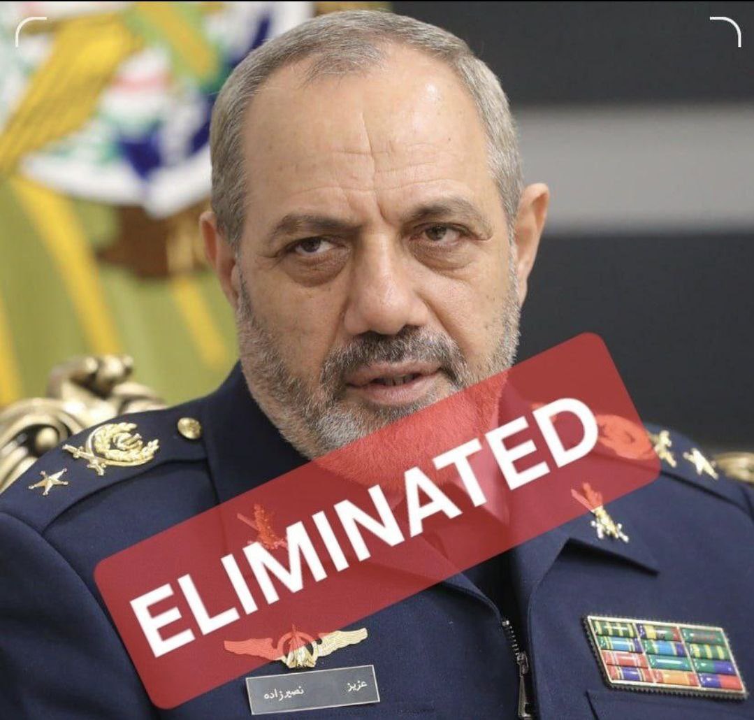 Israel_Avia's tweet photo. 🇮🇱 | 🇮🇷 El ministro de Defensa de Irán fue eliminado esta noche en Teherán. https://t.co/iJZ0gPEFlh