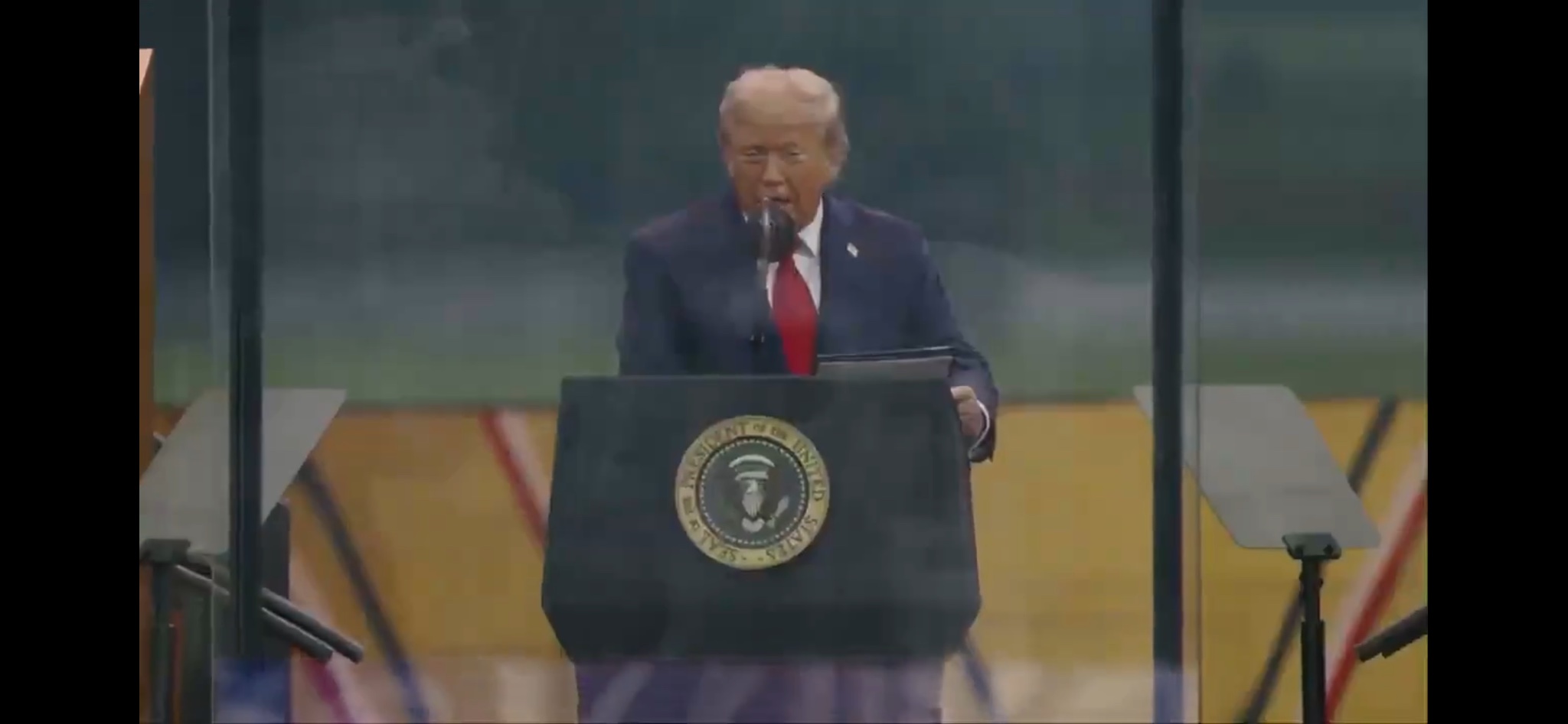 The left is so out of touch with reality. Trump just swore in soldiers with the standard oath of off...