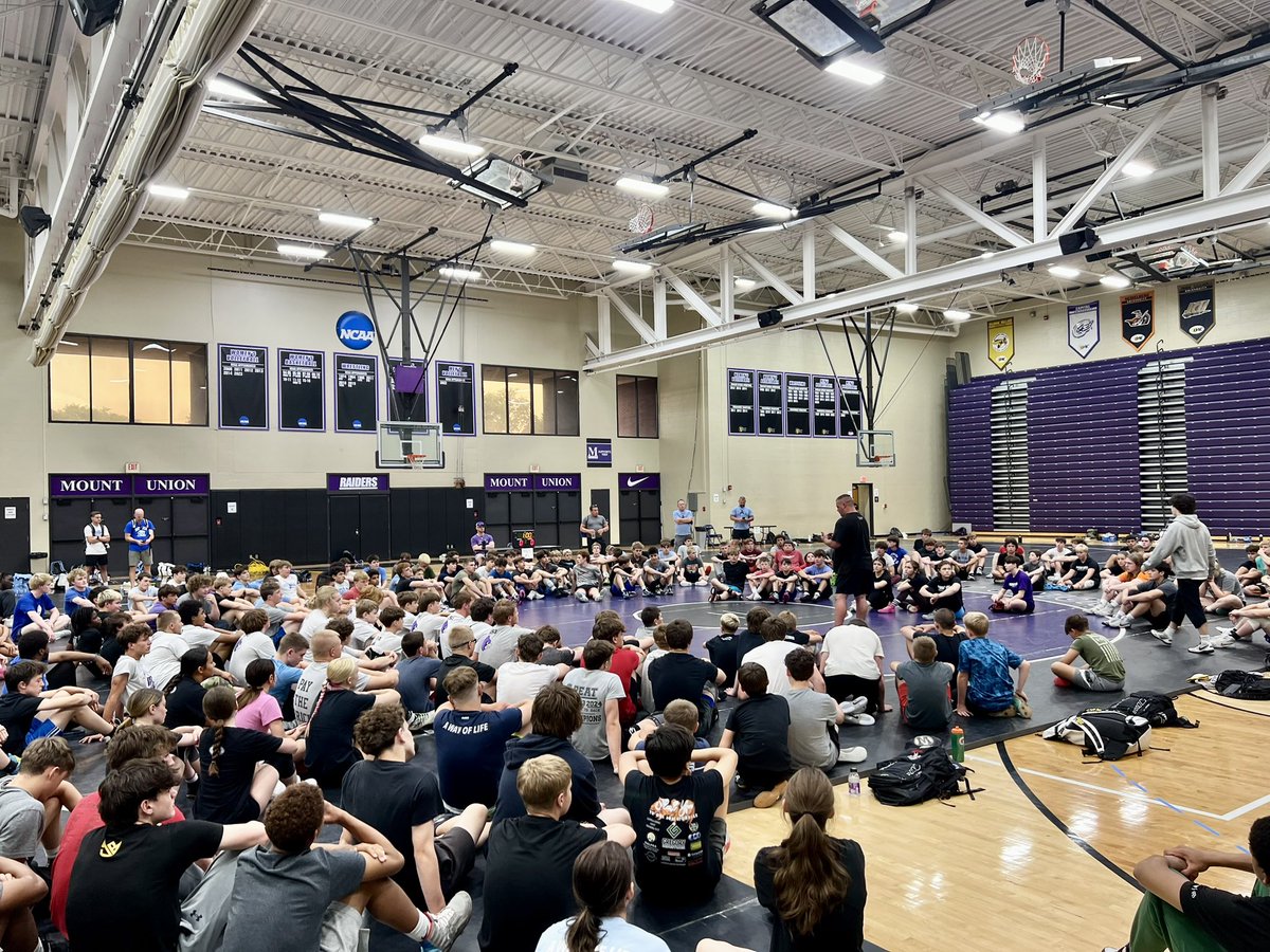 What an incredible 3 days at the Mount Union Wrestling Team Camp! Huge thanks to the 200+ participants, their coaches, our amazing clinicians, and the Mount Union Men’s &amp; Women’s Wrestling teams for making it unforgettable. Already pumped for next year’s camp! 

Go Raiders!