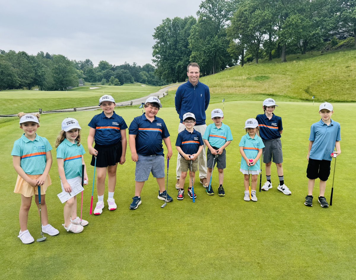 jcrpgapro's tweet photo. We had a great first today at Fieldstone. Our new 9U PGA Junior League Team had their first play day. These kids are learning quickly &amp; bringing a lot of smiles to the game! #nextgeneration #pgajuniorleague #fieldstonegolf https://t.co/vxYVzAOOmV