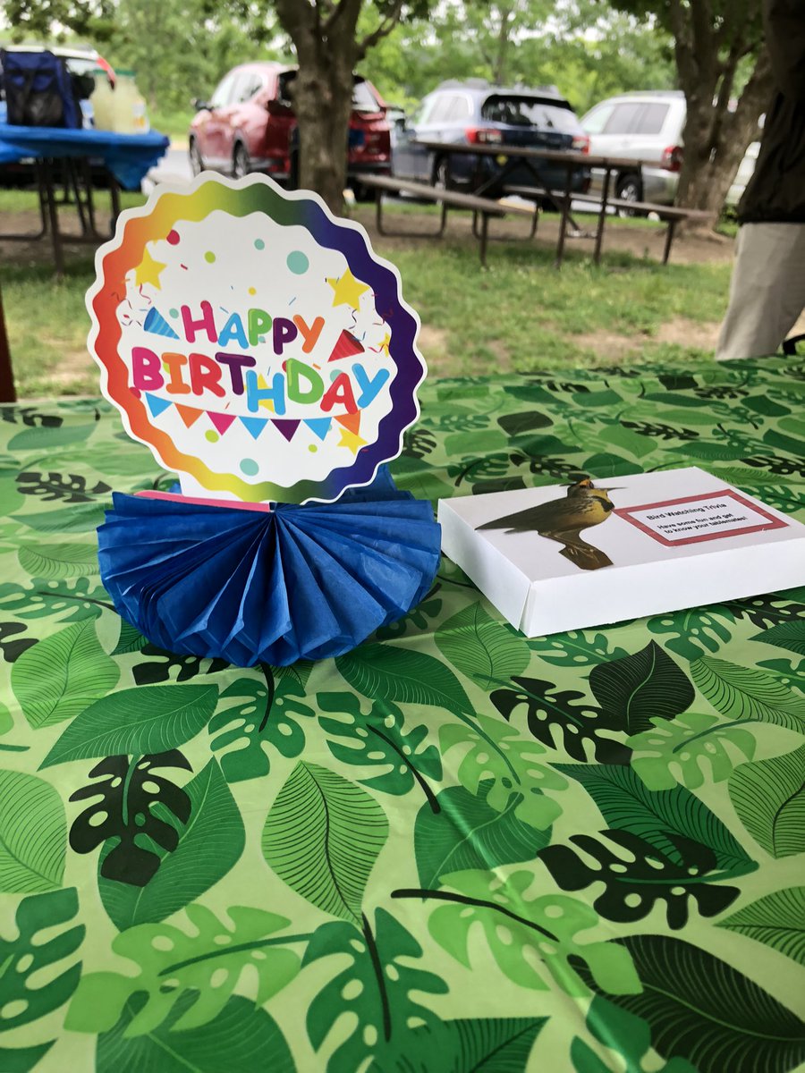 Today was a special milestone: We celebrated DuPage Birding Club’s 40th birthday! New &amp; longtime club members formed teams for a fun “40 Birds in 40 Minutes” scavenger hunt, searching Blackwell FP for species, then enjoyed a hotdog lunch. Cheers to 40 years of #dupagebirding!