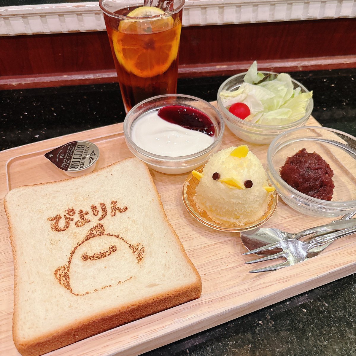 ExileHiron's tweet photo. やりたかった、ぴよりんとのコラボ🧡
モーニングぴよりんも美味しかった🐥 https://t.co/d2jeLYzyZz