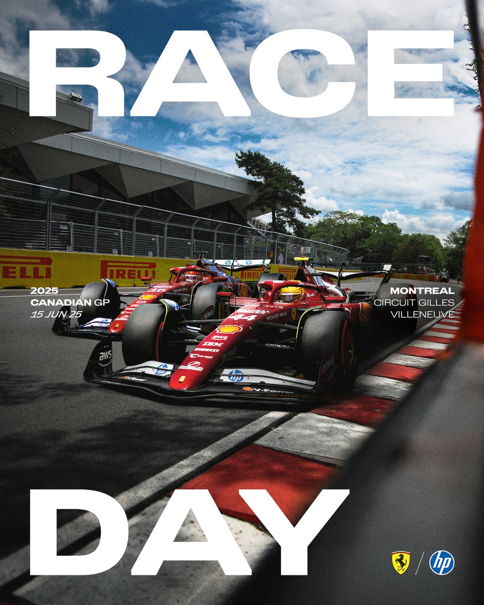 Race Day in Montreal, let’s go! 🇨🇦