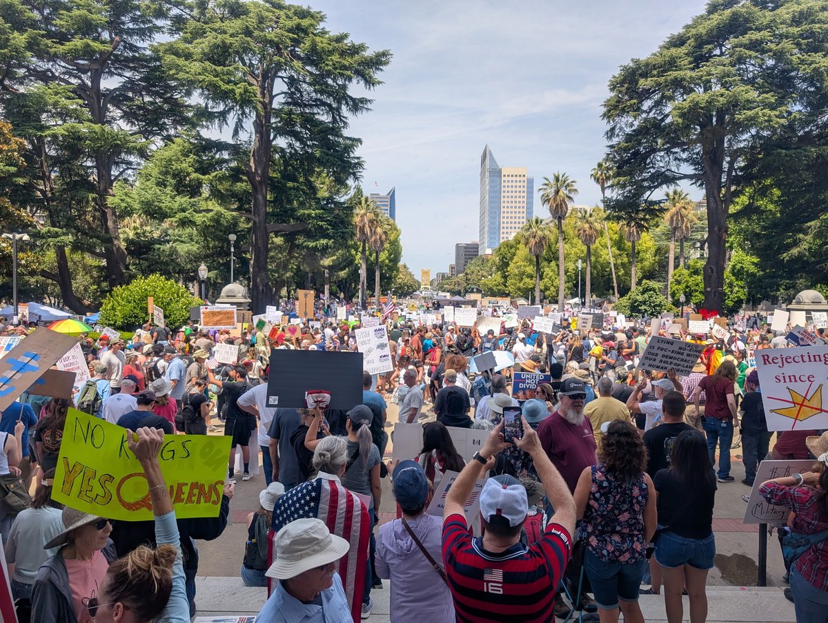 Today’s No Kings rally had a huge turnout. We’ll keep fighting until everyone’s rights are recognized because none of us have rights until all of us do