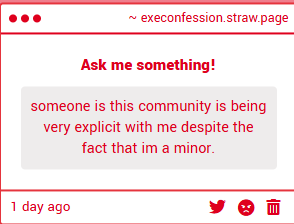 Execonfession's tweet photo. Confession N°42 (and im sorry this is happening to you) https://t.co/M5Js7v9v2R