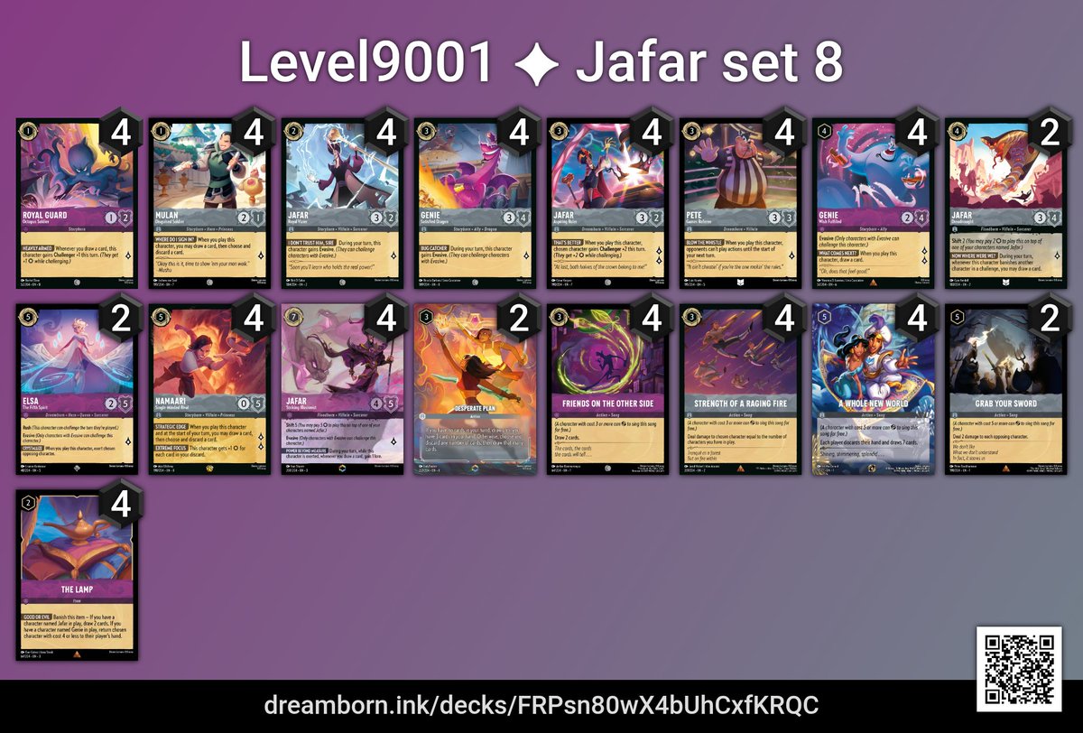 Level9001's tweet image. Here's the list I played at the CCS 11k today, same list I was running on Lorcanito. Started the day strong by going 3-1, but sadly lost the next two and dropped. Steelsong got me good, by far the worst match up. It cooks those other purple decks though!
