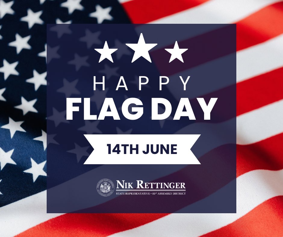 Today marks the official adoption of the Stars &amp; Stripes as the Flag of the U.S. on "Flag Day." Wisconsin boasts the oldest annually held National Flag Day parade in the nation, so join us in wishing Old Glory a Happy Birthday! 🇺🇸