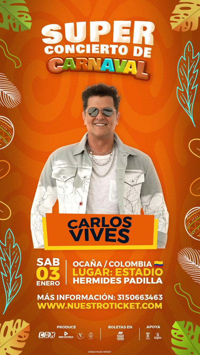 Ocaña 2026 Ya a la venta! <a href="/carlosvives/">Carlos Vives</a>