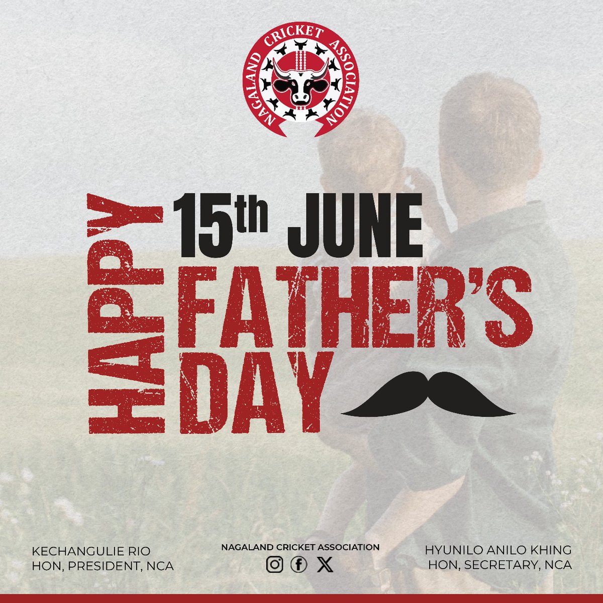 Wishing a very Happy Father’s Day to all the fathers and father figures. Your presence, guidance, and support make all the difference.

#NCA #NagalandCricketAssociation #FathersDay #Respect #Gratitude