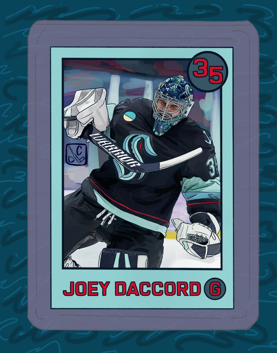 my take on a joey daccord player card 🏎️🐟