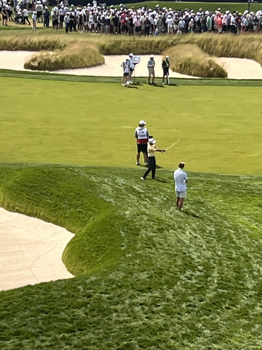 ActuaryPatrick's tweet photo. Following @Mike_kim714 today was incredibly fun after following him here. Amazing how many different people around the course in the gallery recognized him from his Twitter/X account. https://t.co/xe7WABkwiV