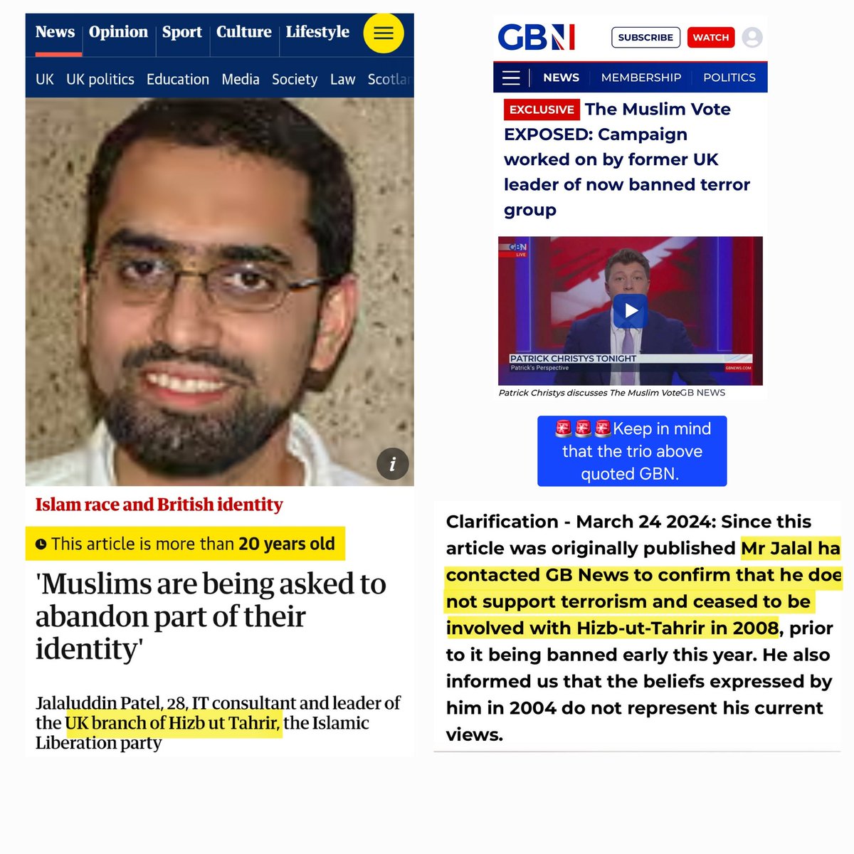 TheMaghribia's tweet image. ‼️🚨‼️

Isn't the @thinking_muslim hosted by Jalaluddin Patel, former leader of the UK branch of Hizb ut tahrir?? He has since "ceased to be involved" but now goes by the new and improved Muhammad Jalal @jalalayn? 

Jalaluddin + Jalal = Jalalayn 

#haqiqatjou 
#samihamdi
#iran